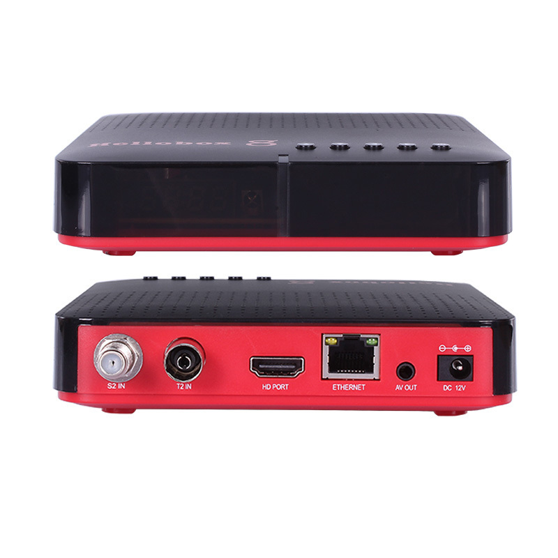 Hellobox 8 new version dvb satellite receiver Hellobox8DVB S2X H.265 DVB T2/DVB S2 Twin Tuner set top box