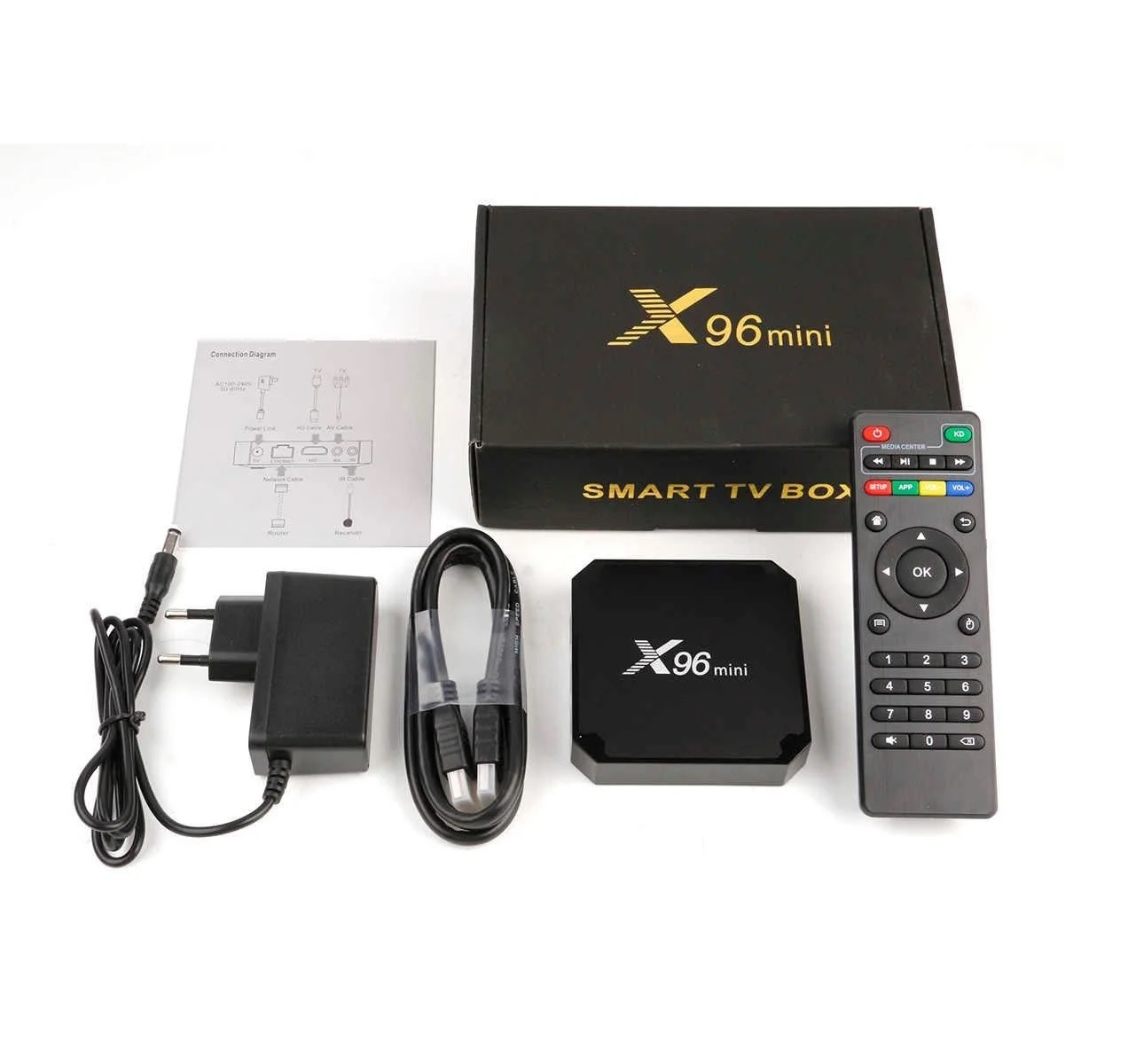 original  X96 Mini Android Smart TV box Android  9.0 8GB 16GB AMLOGIC S905W quad Core TVBOX