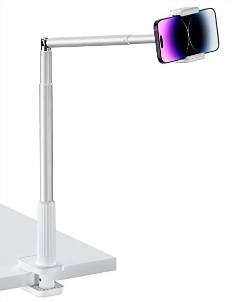 Exclusive Design Free-Installation Lazy Long Arm Flexible Universal Mobile Phone Holders Stand For Bed Desk