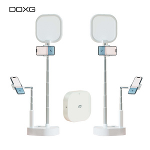 DOXG Factory Portable Led Phone Lamp Holder Fill FlexIble Selfie Stick Ring Light With Tripod Stand