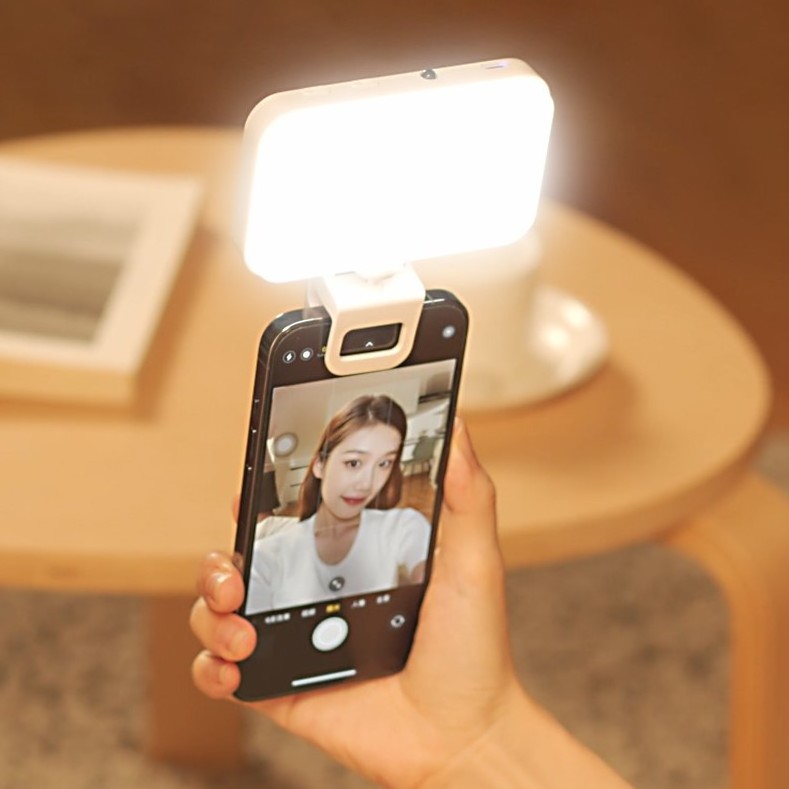 Hot Selling 60 LED Rechargeable Clip Fill Video Light Selfie Ring Light Clip on for Makeup TikTok Selfie Vlog Video Conference