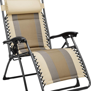 Adjustable padded Zero Gravity Lounge Chair Recliners for Patio, Pool ,beach chair,sun lounger w/Cup Holder