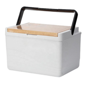 Cooler Box Outdoor Camping Ice Chest Cooler With Handle and Cover Cooler Container With Cutting Board