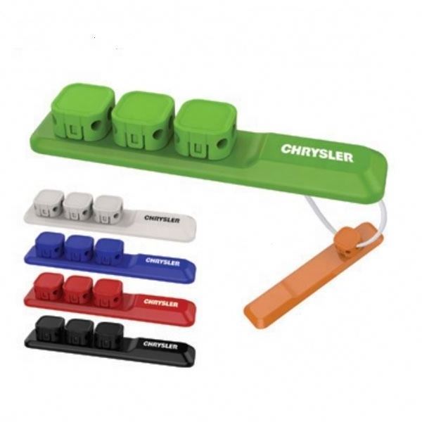 Promotional desktop adhesive cable organizer magnetic plastic cable clip