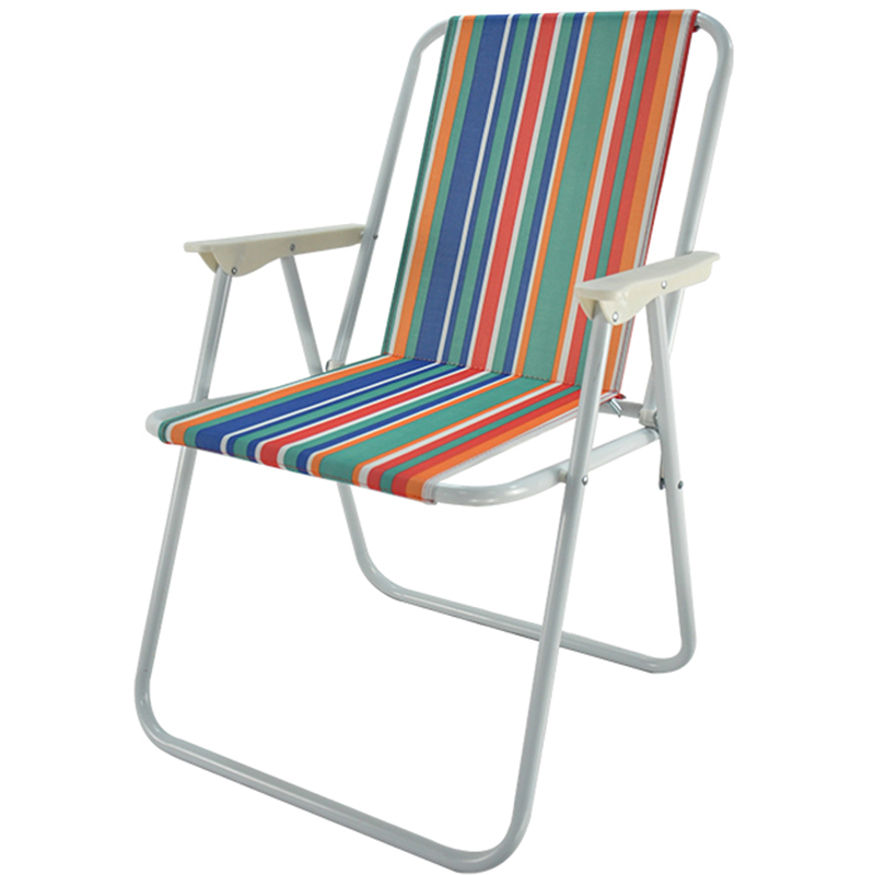 striped folding modern chair lounge cheap folding chairs for supermarket