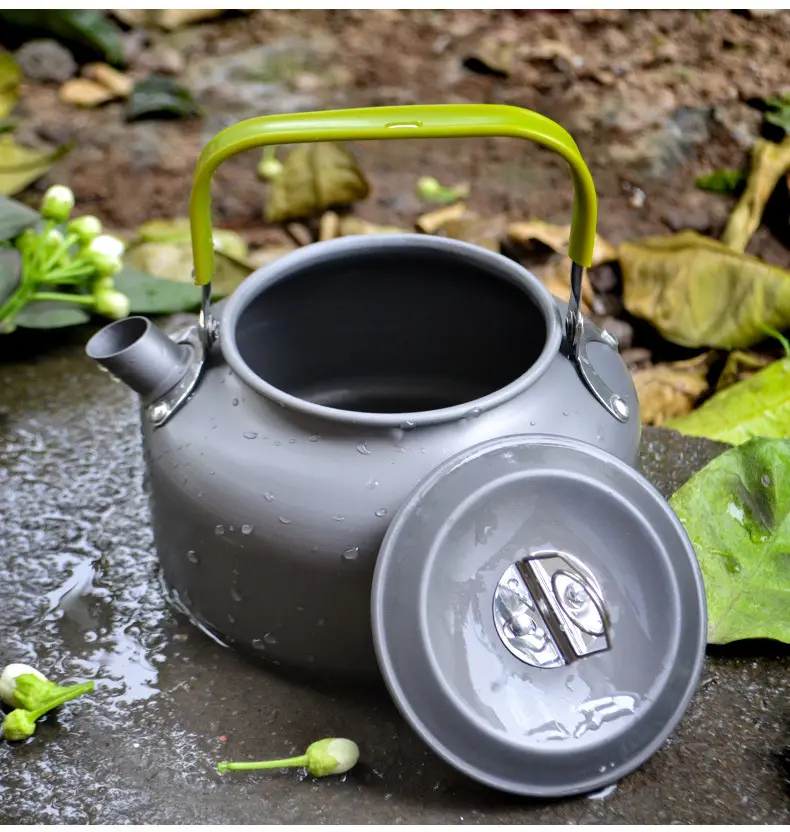 High Quality Portable Outdoor Picnic Cooking Kettle 0.8l Camping Teapot Hiking Camping Coffee Kettle Pot