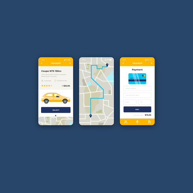 In-app lost and found feature for items left in taxis in taxi app development In-app emergency assistance and panic button in ta