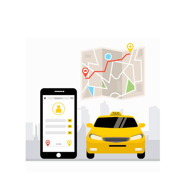 In-app lost and found feature for items left in taxis in taxi app development In-app emergency assistance and panic button in ta