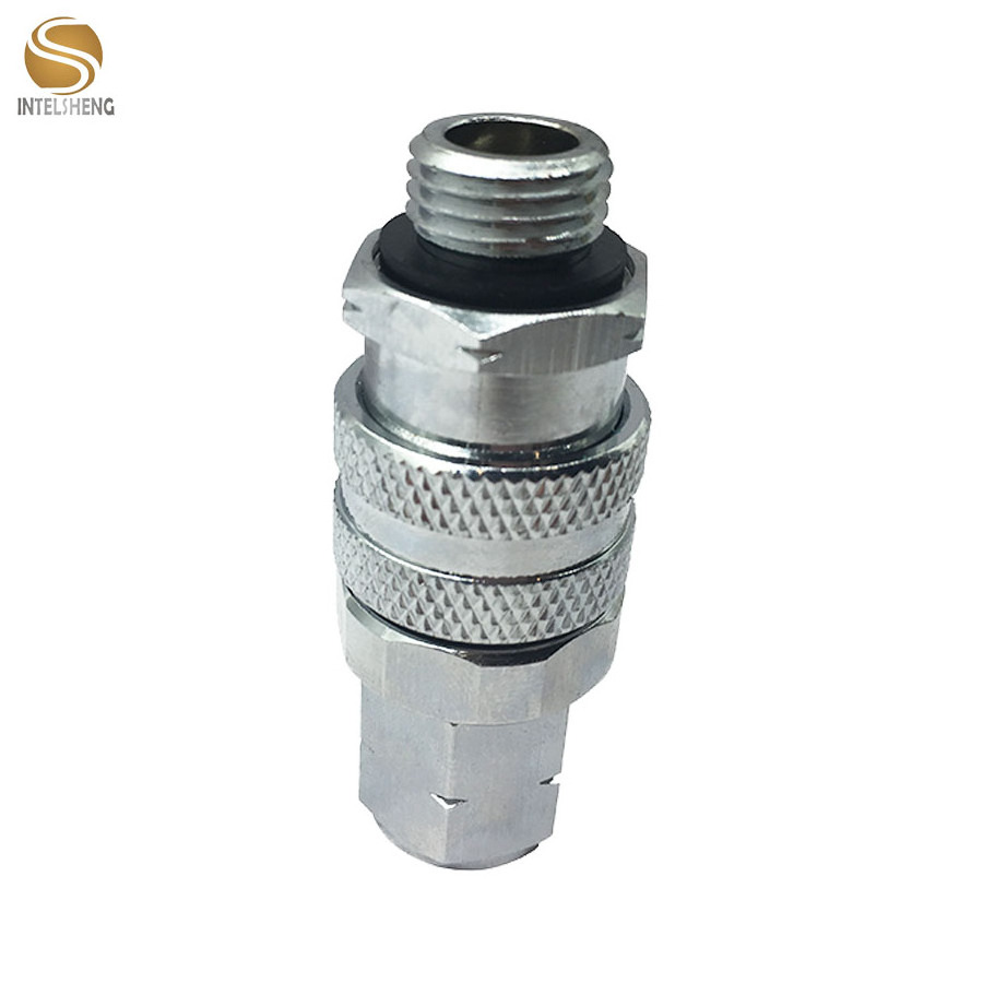 customized metal pneumatic air hose tube connector quick connect push fittings