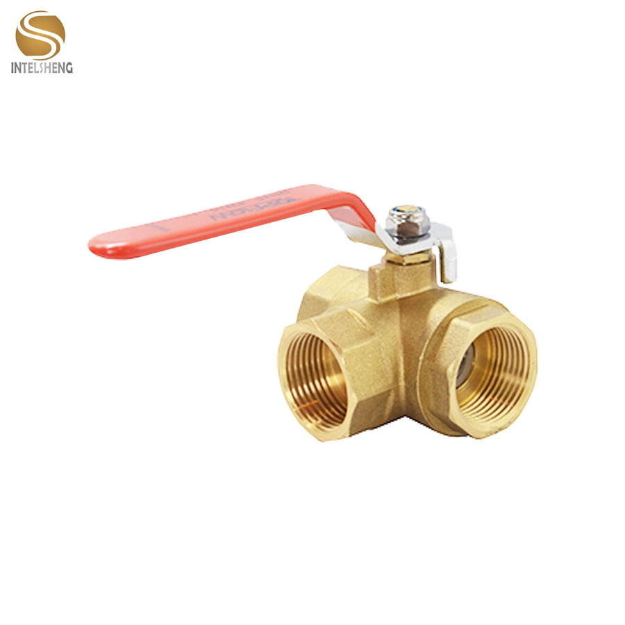 good quality inside bsp female thread brass ball valve 3 way pool valve