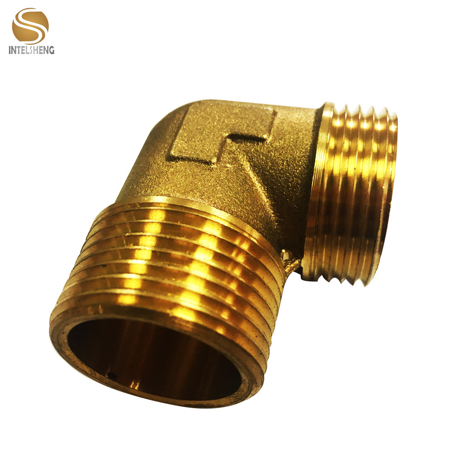 90 degree BSP female to BSPt female brass elbow brass fittings adapters