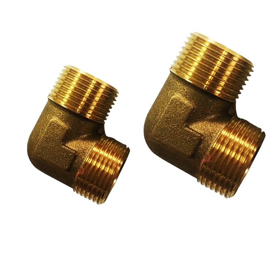 90 degree BSP female to BSPt female brass elbow brass fittings adapters