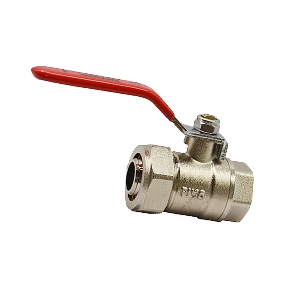 nickel plated male thread single union brass ball valve