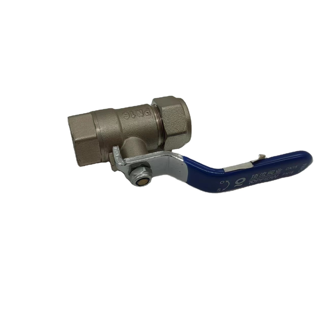 nickel plated male thread single union brass ball valve