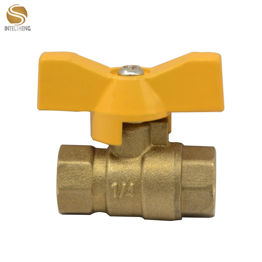 china factory wholesaler brass fuel shut off valve brass gas ball valve price