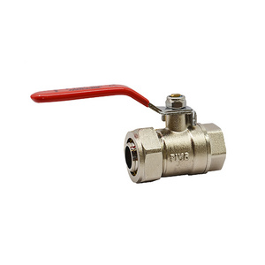 2 way nickel plating g thread pex 1/4"3/4"1"2"inch brass ball valve