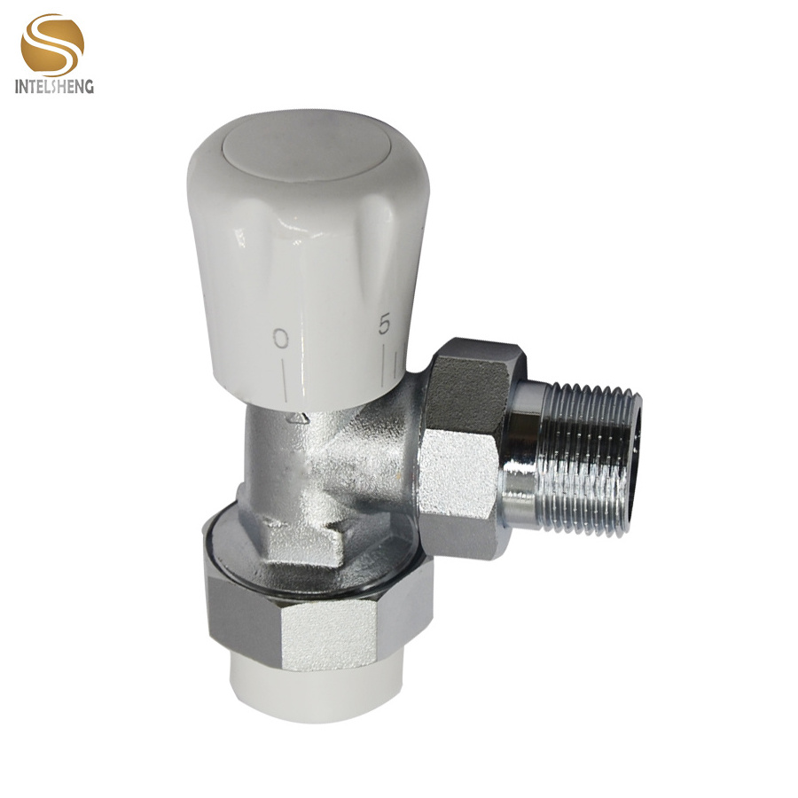 2 years warranty 2 way Thermostatic Mixing angle Valve with female male thread