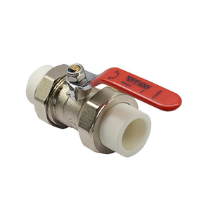 widely used 2 way 3/4"-4" inch pf thread ppr brass ball valve