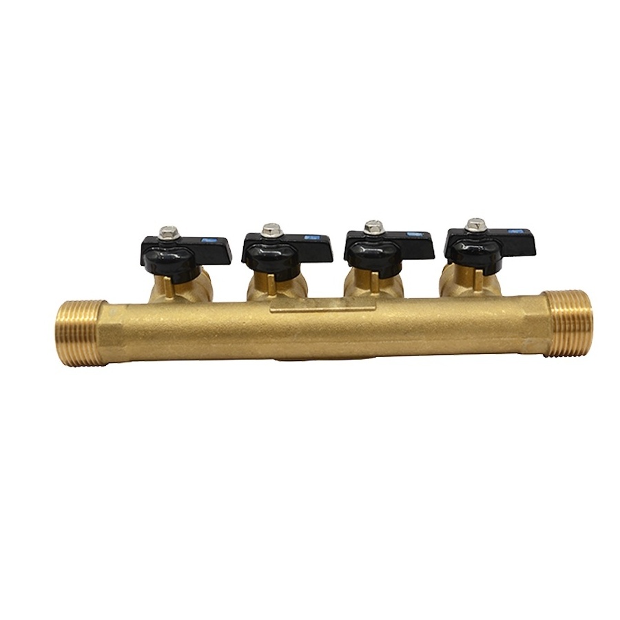 Water Use Brass Underfloor Heating Pex Manifold