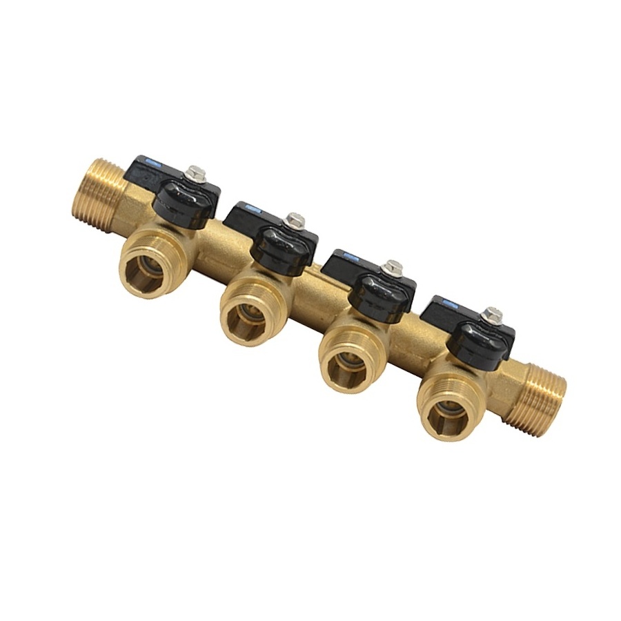 Water Use Brass Underfloor Heating Pex Manifold