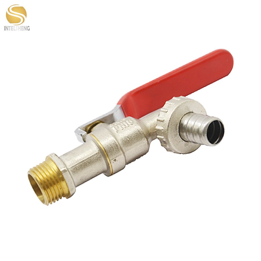 Nickel Plated 1/2'' Brass Garden Hose Bibcock Tap Water Ball Valve