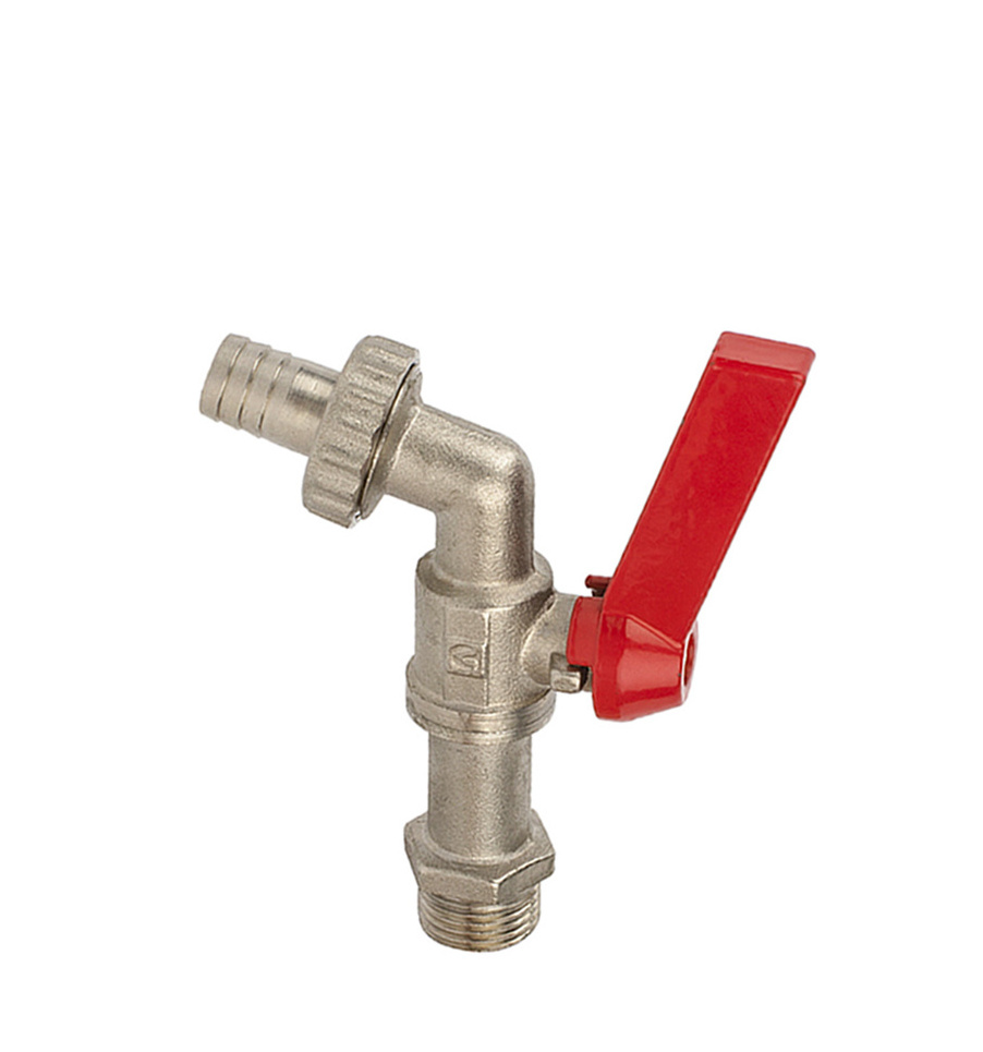 Nickel Plated 1/2'' Brass Garden Hose Bibcock Tap Water Ball Valve