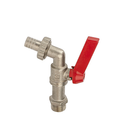 Nickel Plated 1/2'' Brass Garden Hose Bibcock Tap Water Ball Valve