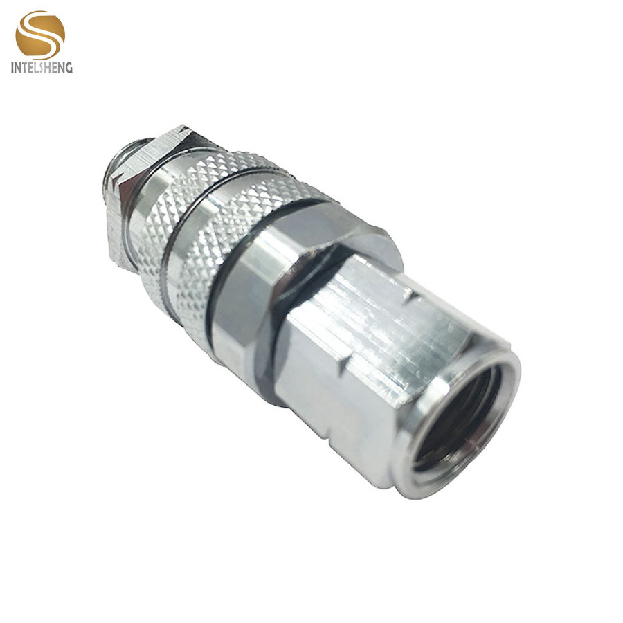 customized metal pneumatic air hose tube connector quick connect push fittings