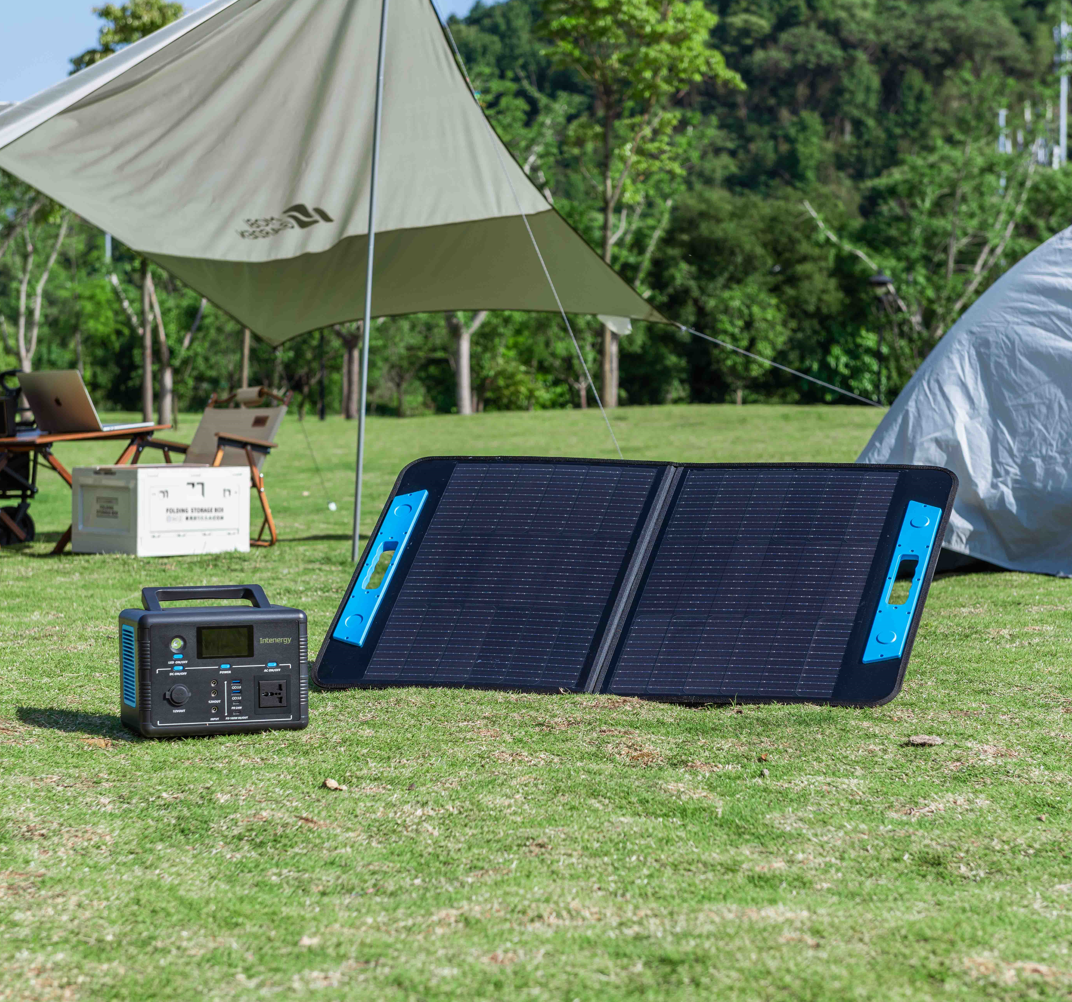 Hot Sale 60 Watt ETFE Folding Solar Charging Bag 60W Portable Folding Solar Panel