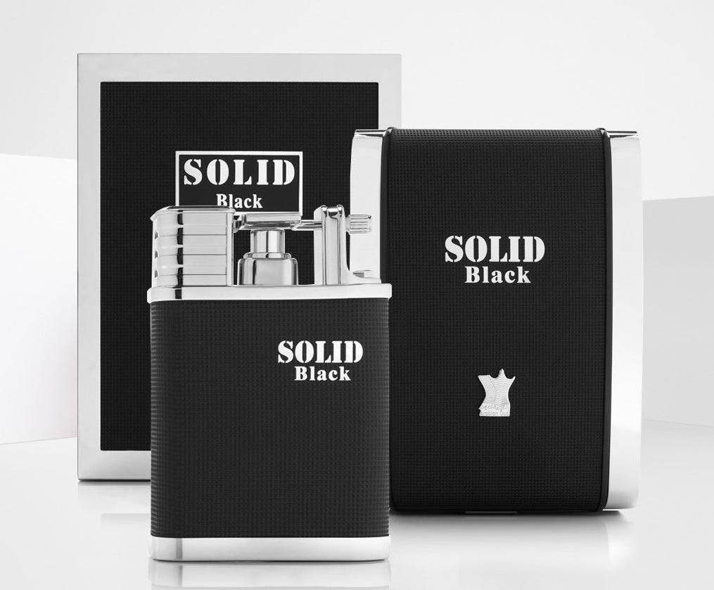 Top Grade Solid (Black) for Men EDP - Eau de Parfum 100mL (3.4oz) by Arabian Oud Premium Quality Best fragrance