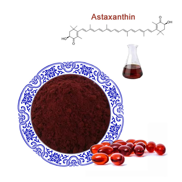 Food grade natural astaxanthin price 1kg pluvialis extract 5% natural astaxanthin powder