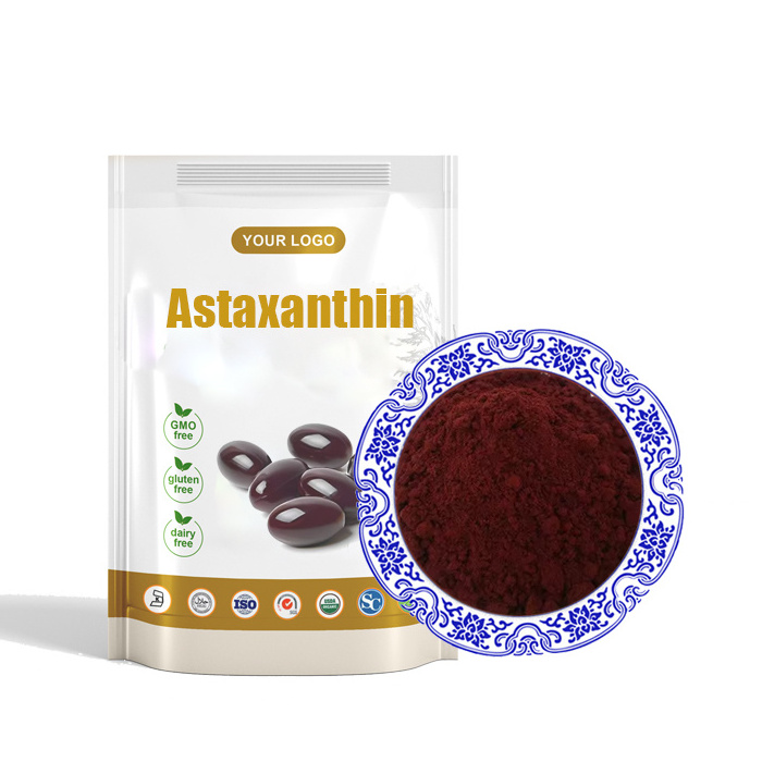 Food grade natural astaxanthin price 1kg pluvialis extract 5% natural astaxanthin powder