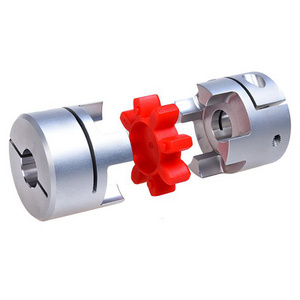 Customized Aluminum Shaft Rigid Coupling Motor Connector CNC Spider Jaw Coupling and flexible joint coupling