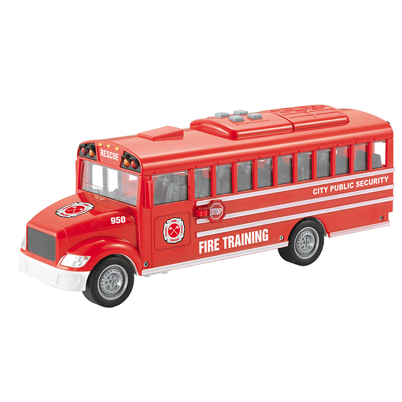 Bus For School 1/16 Inertial Shuttle Car For Children Cars Model Plastic Diecast Toys Boy Vehicle Wholesale Juguetes Factory