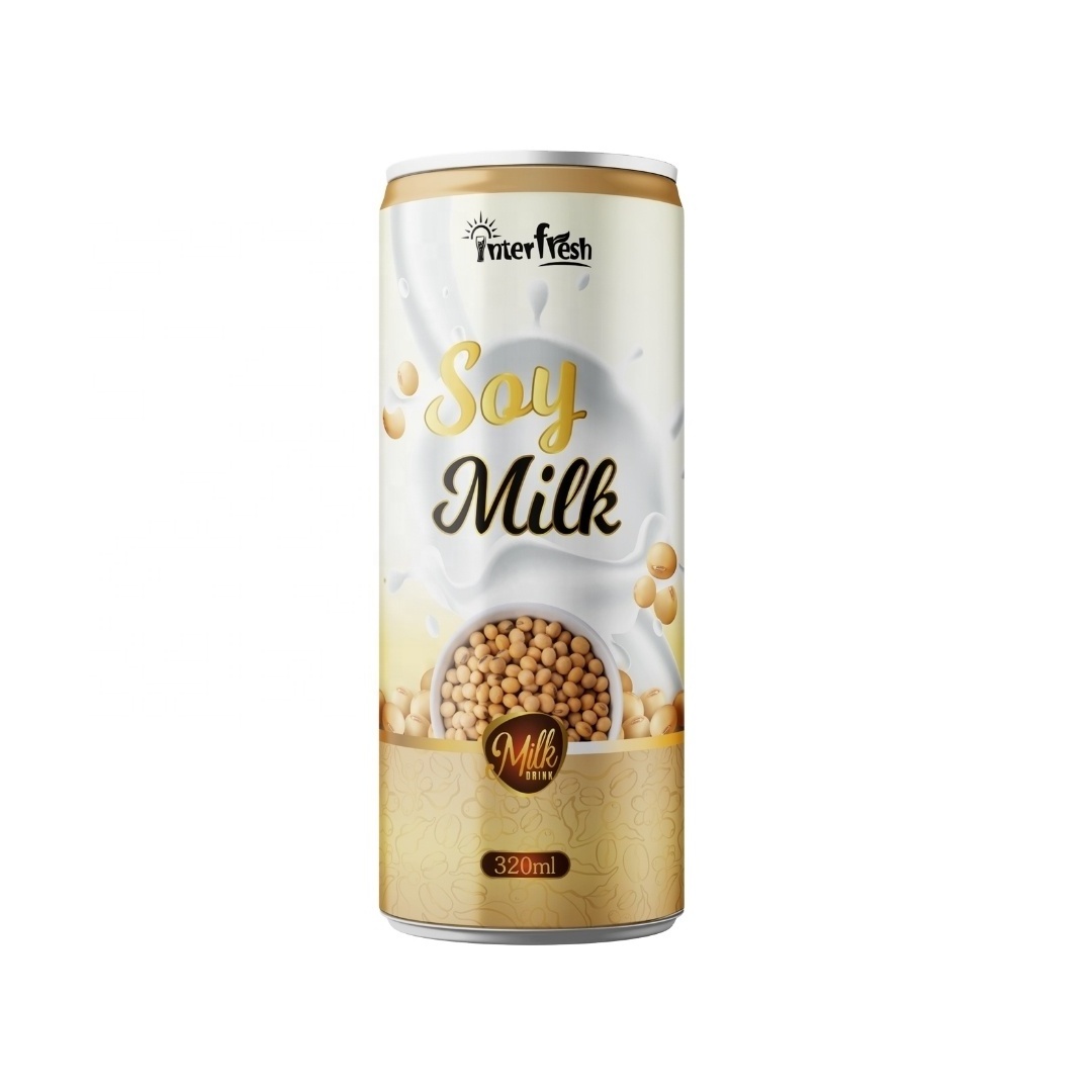 Interfresh Soy Milk  Nut Milk in 320ml canned non-dairy milk OEM  Private Label factory wholesale price From Vietnam