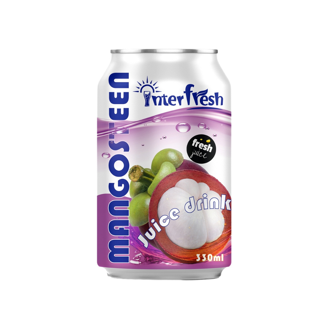 Best Selling Tropical Fruit Juice 330ml 30% Pulp Free Mangosteen  Juice Drink Primary Ingredients for Export OEM Manufacture