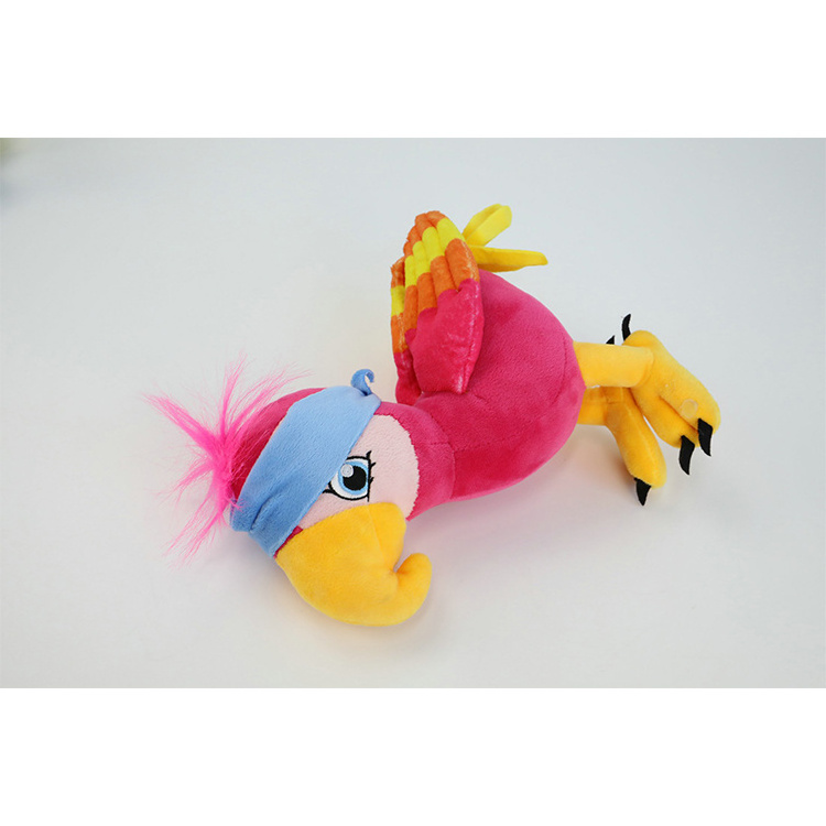 Top quality new electric recording learn to talk swing wings cute custom plush toy electric parrot custom plush stitch plush toy