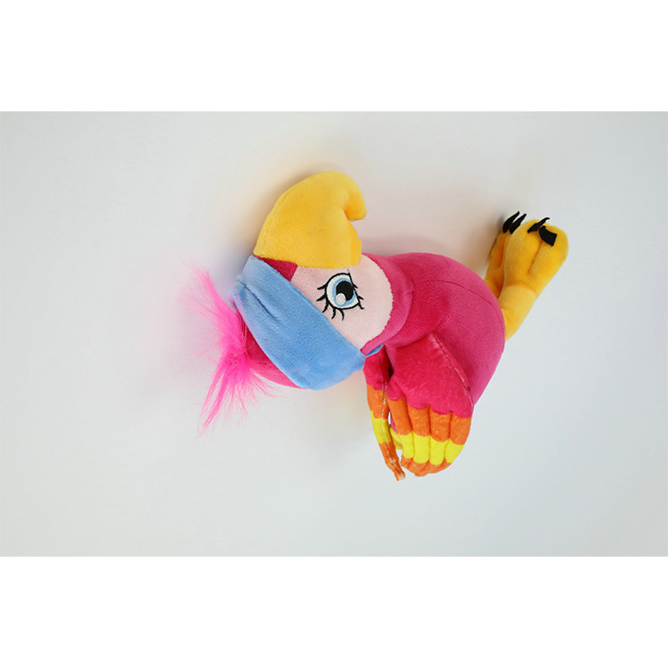 Top quality new electric recording learn to talk swing wings cute custom plush toy electric parrot custom plush stitch plush toy