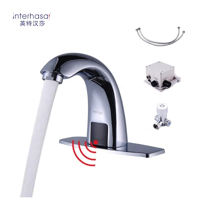 Touchless Induction vanity bathroom faucet automatic Touch brass basin Tap Sensor Infrared Sensor Faucet