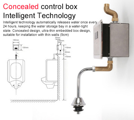 Sensor flush induction AC/DC induction urinal Concealed automatic urinal sensor flusher for toilet