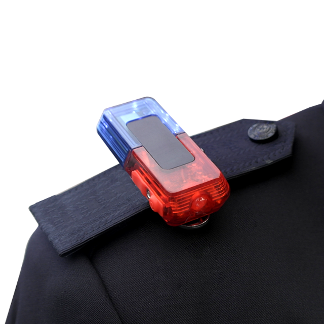 Traffic Shoulder Lamp Blue Red Patrol Flashing Warning Led Strobe Shoulder Light