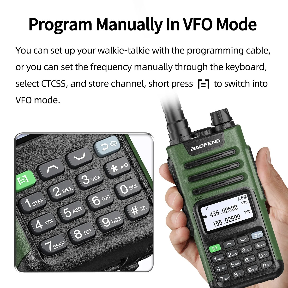 Wholesale Baofeng UV-13 PRO Walkie Talkie, 10W Dual Band 999CH Long Range Waterproof Transceiver Ham Two Way Radio UV5R UV82