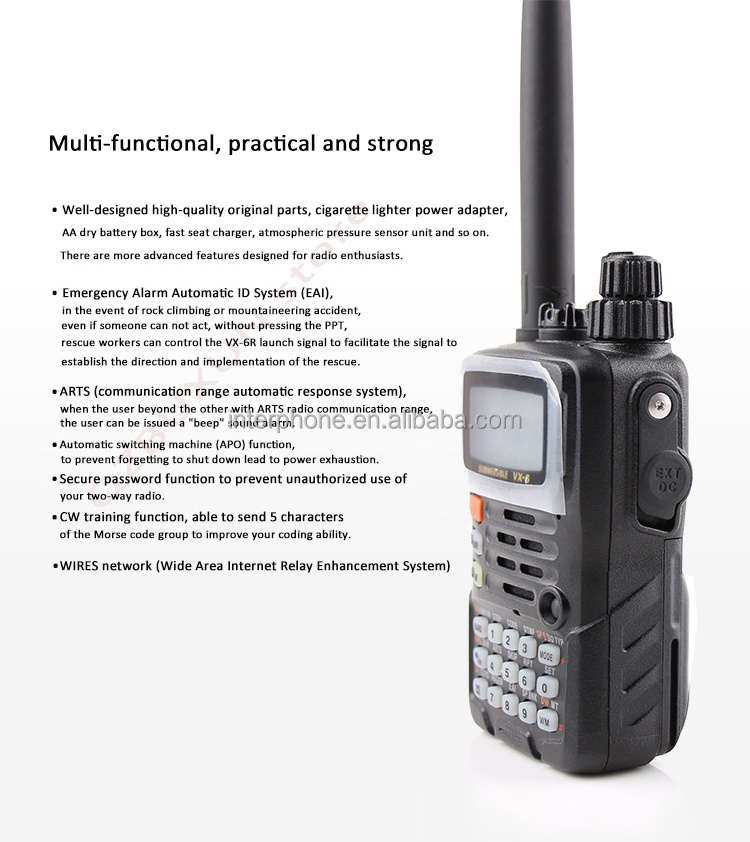 Wholesale YAESU VX-6R Radio,Dual-Band 140-174/420-470 MHz FM Ham Two Way Radio Transceiver YAESU VX-6R Radio