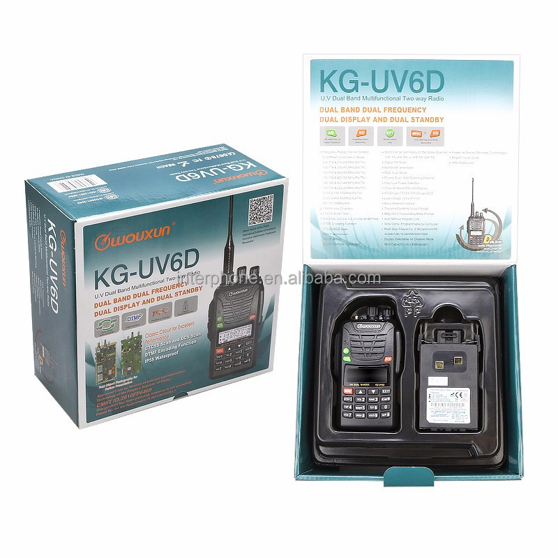 2024 new update KG-UV6D Handheld 136-174/400-480MHz Dual Band Ham Two Way Transceiver KG-UV6D