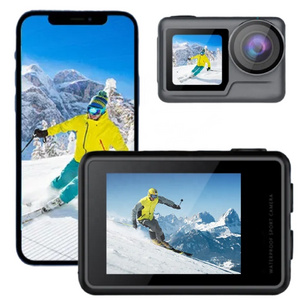 Real 6K sports dv 64MP Digital Camera with 2 Displays 36ft Underwater Waterproof WiFi HDR Video 145 Angle Action Camera