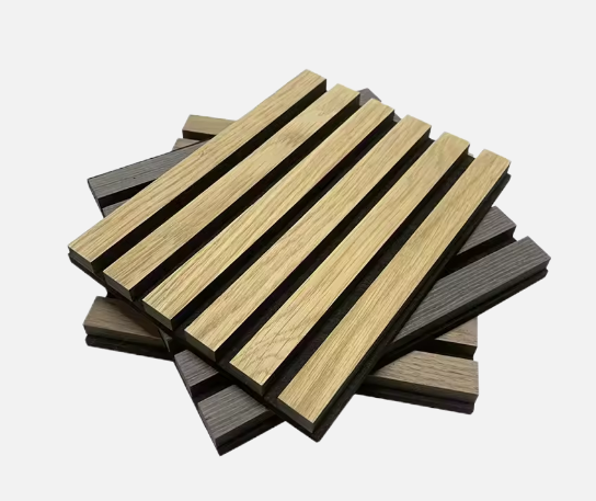 Acoustic wooden slats panel Decor Apartment Wall And Ceiling Sound Absorbing Grille And Wood Slat Acoustic Panels