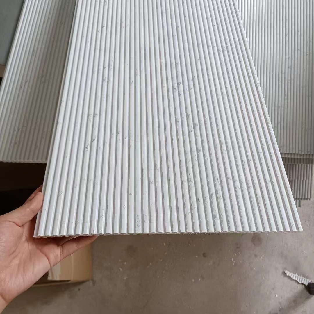 Flooring Accessories white wave line shape PS Moldings For Flooring PS Wall Base Plastic Skirting