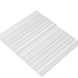 Flooring Accessories white wave line shape PS Moldings For Flooring PS Wall Base Plastic Skirting