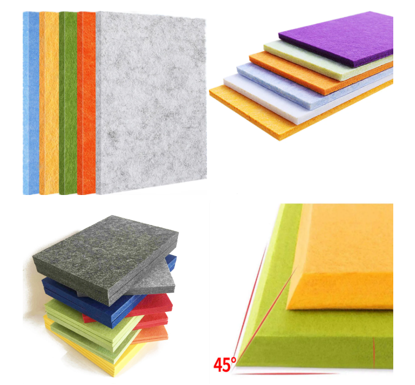 sound insulation polyester bat noise deadening Acoustic Polyester Fiber Panel new fashionable sound-absorbing board