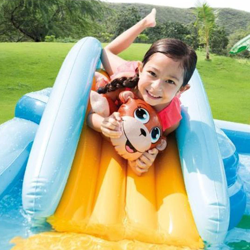 INTEX 57161 Water Play Jungle Adventure Play Center Children Swimming Pool Inflatable Outdoor Kids Paddling Pool